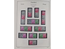 ZUSAMMENDRUCKE: 1913/68, anfangs meist ungebrauchte und gestempelte, später postfrische Sammlung Zusammendrucke ab Germania u