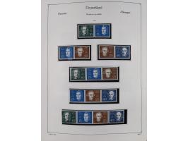 ZUSAMMENDRUCKE: 1913/68, anfangs meist ungebrauchte und gestempelte, später postfrische Sammlung Zusammendrucke ab Germania u