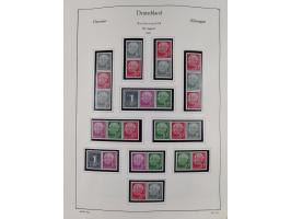 ZUSAMMENDRUCKE: 1913/68, anfangs meist ungebrauchte und gestempelte, später postfrische Sammlung Zusammendrucke ab Germania u