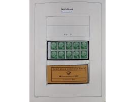 ZUSAMMENDRUCKE: 1913/68, anfangs meist ungebrauchte und gestempelte, später postfrische Sammlung Zusammendrucke ab Germania u