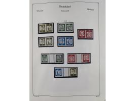 ZUSAMMENDRUCKE: 1913/68, anfangs meist ungebrauchte und gestempelte, später postfrische Sammlung Zusammendrucke ab Germania u