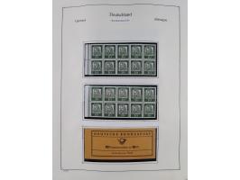 ZUSAMMENDRUCKE: 1913/68, anfangs meist ungebrauchte und gestempelte, später postfrische Sammlung Zusammendrucke ab Germania u