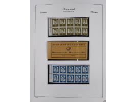 ZUSAMMENDRUCKE: 1913/68, anfangs meist ungebrauchte und gestempelte, später postfrische Sammlung Zusammendrucke ab Germania u