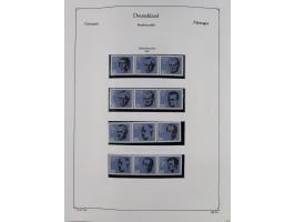 ZUSAMMENDRUCKE: 1913/68, anfangs meist ungebrauchte und gestempelte, später postfrische Sammlung Zusammendrucke ab Germania u