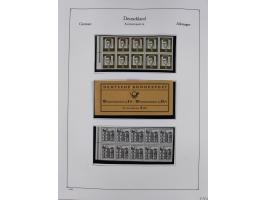 ZUSAMMENDRUCKE: 1913/68, anfangs meist ungebrauchte und gestempelte, später postfrische Sammlung Zusammendrucke ab Germania u