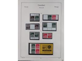 ZUSAMMENDRUCKE: 1913/68, anfangs meist ungebrauchte und gestempelte, später postfrische Sammlung Zusammendrucke ab Germania u