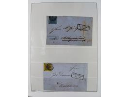 Baden bis Württemberg, reichhaltige 3-bändige Sammlung, ungebraucht und gestempelt sowie mit zahlreichen Briefen. Dabei u.a. 