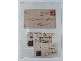 Baden bis Württemberg, reichhaltige 3-bändige Sammlung, ungebraucht und gestempelt sowie mit zahlreichen Briefen. Dabei u.a. 