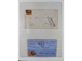 Baden bis Württemberg, reichhaltige 3-bändige Sammlung, ungebraucht und gestempelt sowie mit zahlreichen Briefen. Dabei u.a. 