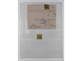 Baden bis Württemberg, reichhaltige 3-bändige Sammlung, ungebraucht und gestempelt sowie mit zahlreichen Briefen. Dabei u.a. 