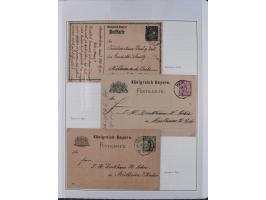 Baden bis Württemberg, reichhaltige 3-bändige Sammlung, ungebraucht und gestempelt sowie mit zahlreichen Briefen. Dabei u.a. 