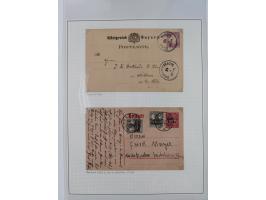 Baden bis Württemberg, reichhaltige 3-bändige Sammlung, ungebraucht und gestempelt sowie mit zahlreichen Briefen. Dabei u.a. 