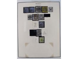 Baden bis Württemberg, reichhaltige 3-bändige Sammlung, ungebraucht und gestempelt sowie mit zahlreichen Briefen. Dabei u.a. 