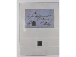 Baden bis Württemberg, reichhaltige 3-bändige Sammlung, ungebraucht und gestempelt sowie mit zahlreichen Briefen. Dabei u.a. 