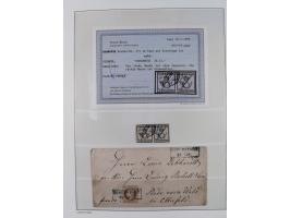 Baden bis Württemberg, reichhaltige 3-bändige Sammlung, ungebraucht und gestempelt sowie mit zahlreichen Briefen. Dabei u.a. 