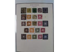 Baden bis Württemberg, reichhaltige 3-bändige Sammlung, ungebraucht und gestempelt sowie mit zahlreichen Briefen. Dabei u.a. 