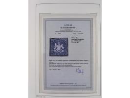 Baden bis Württemberg, reichhaltige 3-bändige Sammlung, ungebraucht und gestempelt sowie mit zahlreichen Briefen. Dabei u.a. 