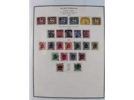 Baden bis Württemberg, reichhaltige 3-bändige Sammlung, ungebraucht und gestempelt sowie mit zahlreichen Briefen. Dabei u.a. 