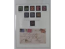 Baden bis Württemberg, reichhaltige 3-bändige Sammlung, ungebraucht und gestempelt sowie mit zahlreichen Briefen. Dabei u.a. 