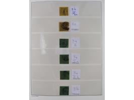 Baden bis Württemberg, reichhaltige 3-bändige Sammlung, ungebraucht und gestempelt sowie mit zahlreichen Briefen. Dabei u.a. 