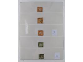 Baden bis Württemberg, reichhaltige 3-bändige Sammlung, ungebraucht und gestempelt sowie mit zahlreichen Briefen. Dabei u.a. 