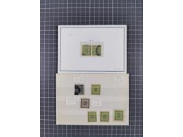 1890/1907 (ca.), unused and used small lot with a tete beche, 3 proof blocks, used postal stationery card, etc.