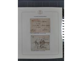 1569/1843 (ca.), aufgezogene Sammlung mit rund 150 Vorphila Briefen sowie einigen Dokumenten, Reisescheinen, etc., dabei blau