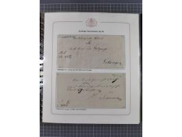 1569/1843 (ca.), aufgezogene Sammlung mit rund 150 Vorphila Briefen sowie einigen Dokumenten, Reisescheinen, etc., dabei blau