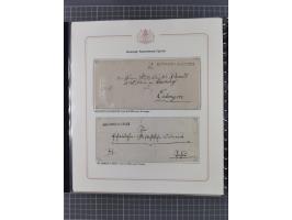 1569/1843 (ca.), aufgezogene Sammlung mit rund 150 Vorphila Briefen sowie einigen Dokumenten, Reisescheinen, etc., dabei blau