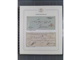 1569/1843 (ca.), aufgezogene Sammlung mit rund 150 Vorphila Briefen sowie einigen Dokumenten, Reisescheinen, etc., dabei blau