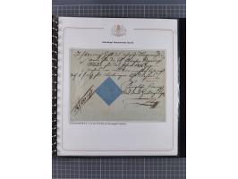 1569/1843 (ca.), aufgezogene Sammlung mit rund 150 Vorphila Briefen sowie einigen Dokumenten, Reisescheinen, etc., dabei blau