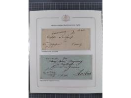 1569/1843 (ca.), aufgezogene Sammlung mit rund 150 Vorphila Briefen sowie einigen Dokumenten, Reisescheinen, etc., dabei blau