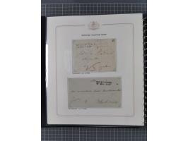 1569/1843 (ca.), aufgezogene Sammlung mit rund 150 Vorphila Briefen sowie einigen Dokumenten, Reisescheinen, etc., dabei blau