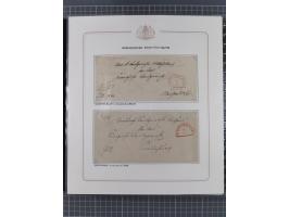 1569/1843 (ca.), aufgezogene Sammlung mit rund 150 Vorphila Briefen sowie einigen Dokumenten, Reisescheinen, etc., dabei blau