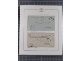 1569/1843 (ca.), aufgezogene Sammlung mit rund 150 Vorphila Briefen sowie einigen Dokumenten, Reisescheinen, etc., dabei blau