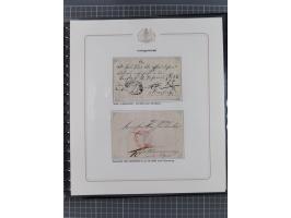 1569/1843 (ca.), aufgezogene Sammlung mit rund 150 Vorphila Briefen sowie einigen Dokumenten, Reisescheinen, etc., dabei blau