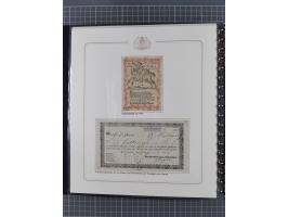 1569/1843 (ca.), aufgezogene Sammlung mit rund 150 Vorphila Briefen sowie einigen Dokumenten, Reisescheinen, etc., dabei blau