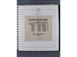 1569/1843 (ca.), aufgezogene Sammlung mit rund 150 Vorphila Briefen sowie einigen Dokumenten, Reisescheinen, etc., dabei blau