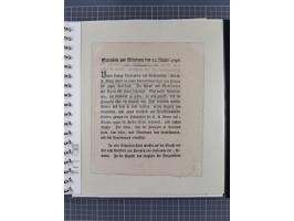 1569/1843 (ca.), aufgezogene Sammlung mit rund 150 Vorphila Briefen sowie einigen Dokumenten, Reisescheinen, etc., dabei blau