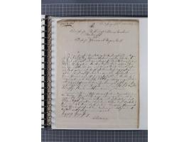 1569/1843 (ca.), aufgezogene Sammlung mit rund 150 Vorphila Briefen sowie einigen Dokumenten, Reisescheinen, etc., dabei blau