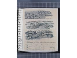 1569/1843 (ca.), aufgezogene Sammlung mit rund 150 Vorphila Briefen sowie einigen Dokumenten, Reisescheinen, etc., dabei blau