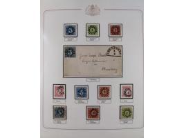 ABENSBERG bis ZWIESEL, 3-bändige Sammlung der geschlossenen Mühlradstempel mit weit über 600 Marken und Briefstücken und rund