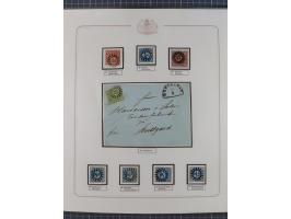 ABENSBERG bis ZWIESEL, 3-bändige Sammlung der geschlossenen Mühlradstempel mit weit über 600 Marken und Briefstücken und rund