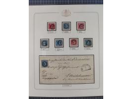 ABENSBERG bis ZWIESEL, 3-bändige Sammlung der geschlossenen Mühlradstempel mit weit über 600 Marken und Briefstücken und rund