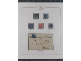 ABENSBERG bis ZWIESEL, 3-bändige Sammlung der geschlossenen Mühlradstempel mit weit über 600 Marken und Briefstücken und rund