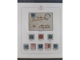 ABENSBERG bis ZWIESEL, 3-bändige Sammlung der geschlossenen Mühlradstempel mit weit über 600 Marken und Briefstücken und rund