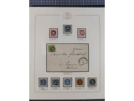 ABENSBERG bis ZWIESEL, 3-bändige Sammlung der geschlossenen Mühlradstempel mit weit über 600 Marken und Briefstücken und rund