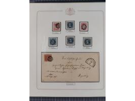 ABENSBERG bis ZWIESEL, 3-bändige Sammlung der geschlossenen Mühlradstempel mit weit über 600 Marken und Briefstücken und rund