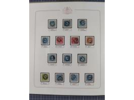 ABENSBERG bis ZWIESEL, 3-bändige Sammlung der geschlossenen Mühlradstempel mit weit über 600 Marken und Briefstücken und rund