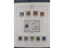 ABENSBERG bis ZWIESEL, 3-bändige Sammlung der geschlossenen Mühlradstempel mit weit über 600 Marken und Briefstücken und rund